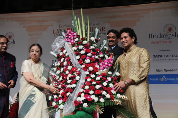 Felicitation ceremony of  Lata Mangeshkar