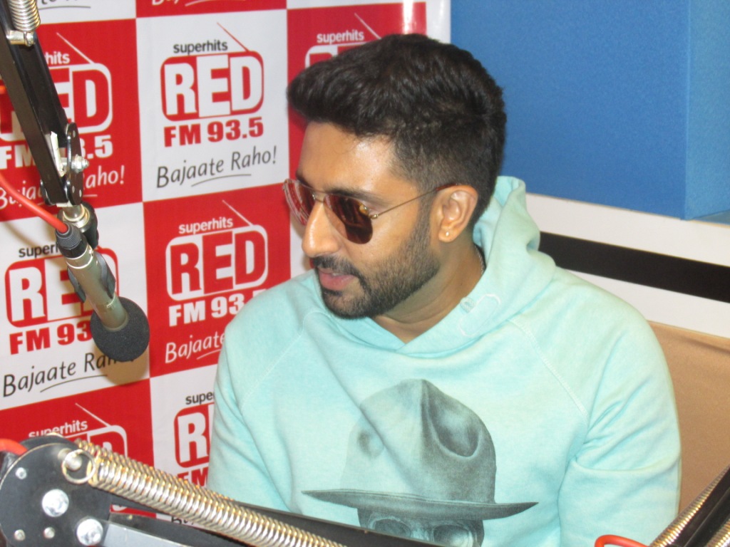  'All is Well' actor Abhishek Bachchan at 93.5 RED FM studio