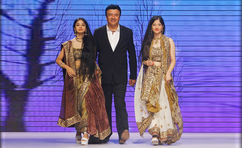 Anu Malik with daughters Ada Malik and Anmoll Mallik