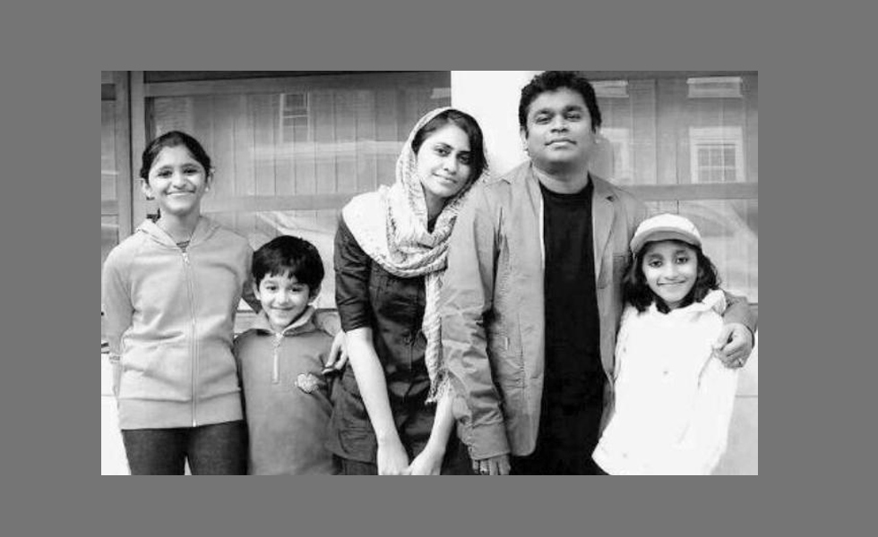 A.R. Rahman and his three children- Khatija Rahman, Ameen Rahman and Rahima Rahman