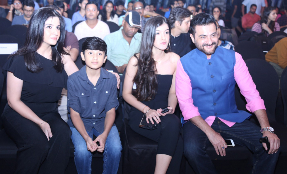 Actor Sanjay Kapoor along with his wife Maheep Sandhu, son Jahaan Kapoor and daughter Shanaya Kapoor