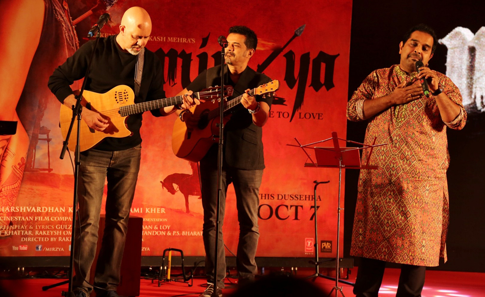 Music composer Ehsaan Noorani and Loy Mendonsa and singer Shankar Mahadevan