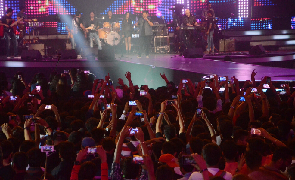 Rock On 2 live concert, Mumbai                                  (Photo Credit : IANS)