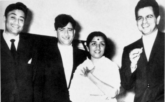  Dev Anand, Raj Kapoor, Lata mangeshkar and dilip Kumar