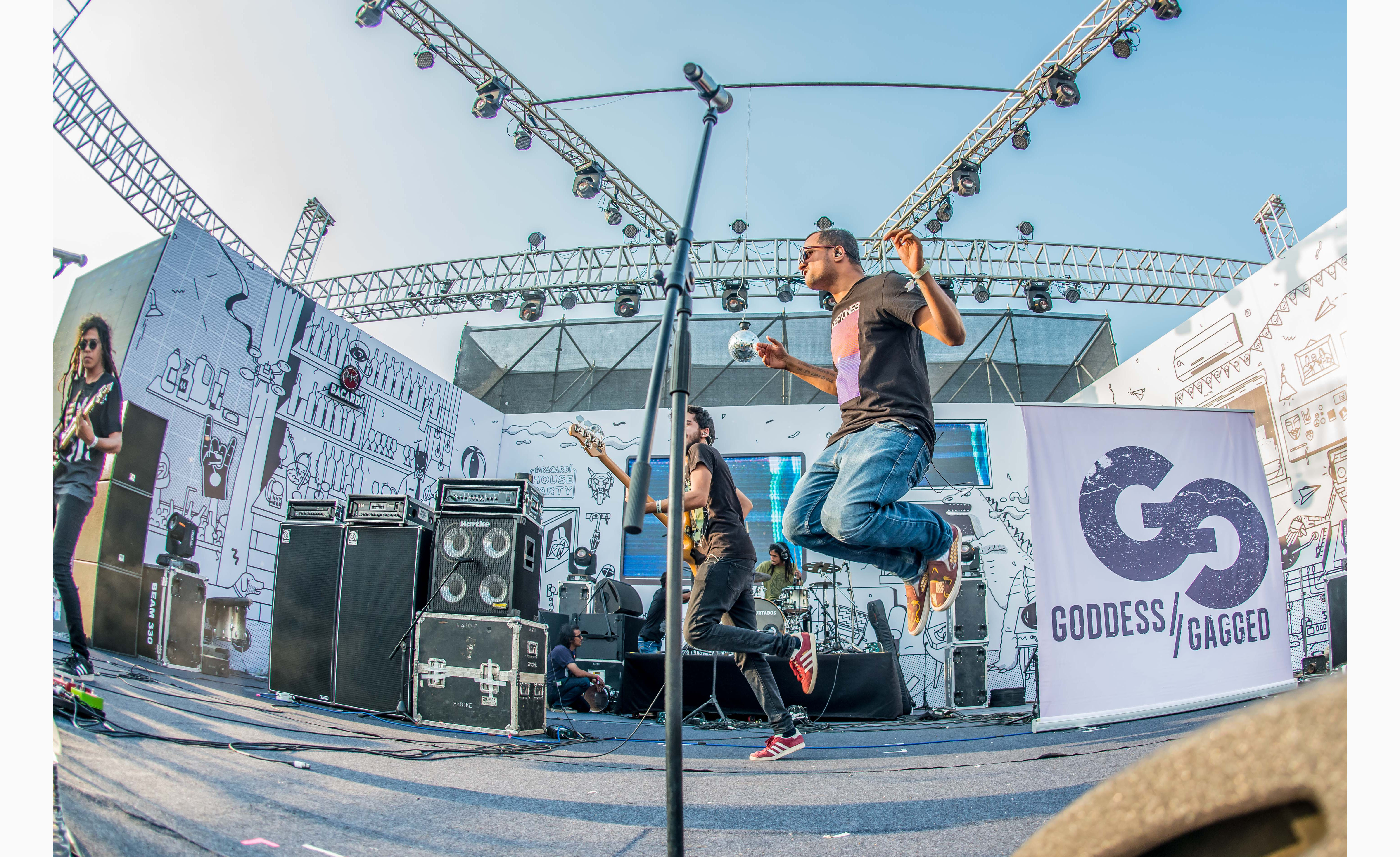  Goddess Gagged performance on Day 2 of Bacardi NH7 Weekender Pune. Photo Credit - Clique Photography