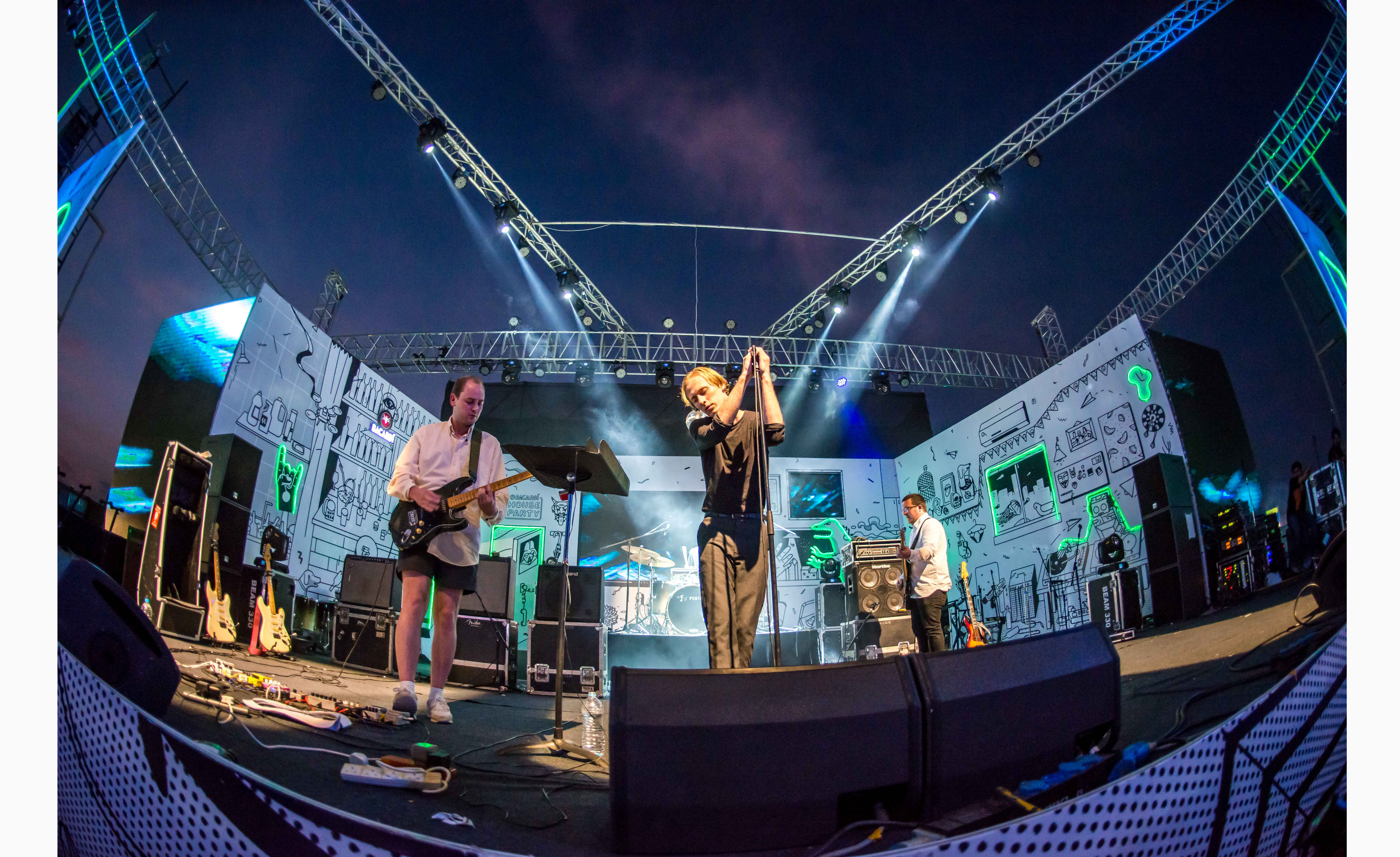  Eagulls performance on Day 3 of Bacardi NH7 Weekender Pune. Photo Credit - Clique Photography