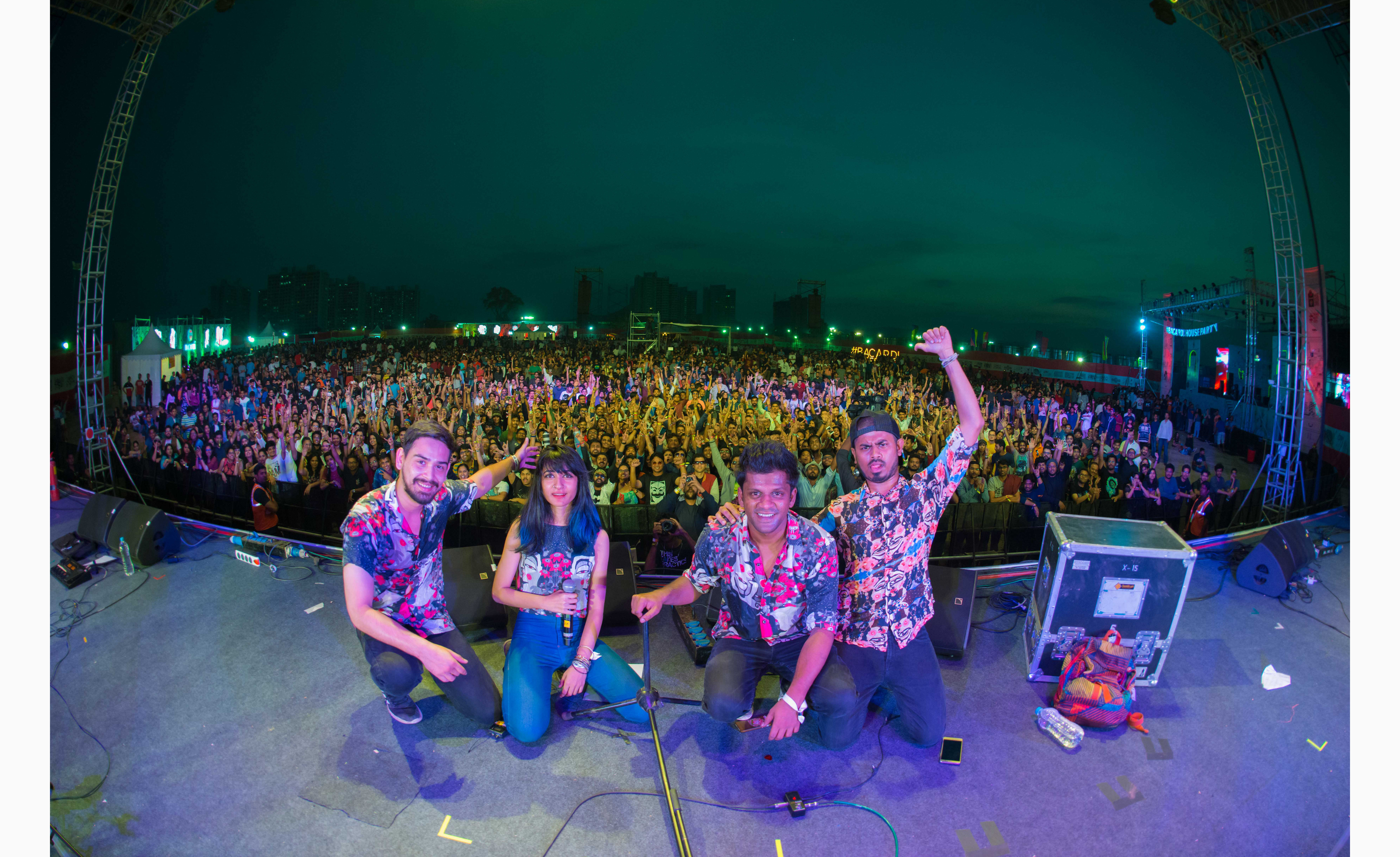 The Ganesh Talkies performance on Day 3 of Bacardi NH7 Weekender Pune. Photo Credit - Clique Photography