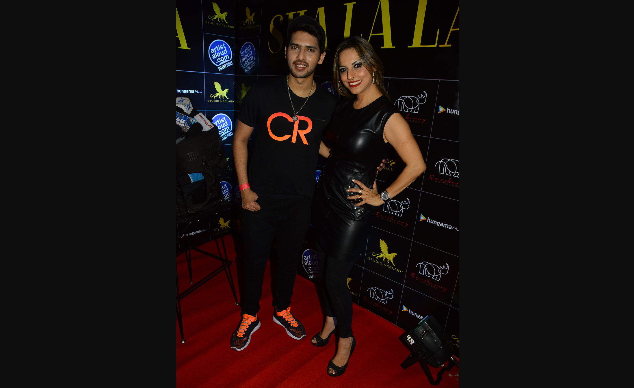Armaan Malik and Preety Bhalla celebrate the launch of Preety's new single on Hungama presented by Artist Aloud