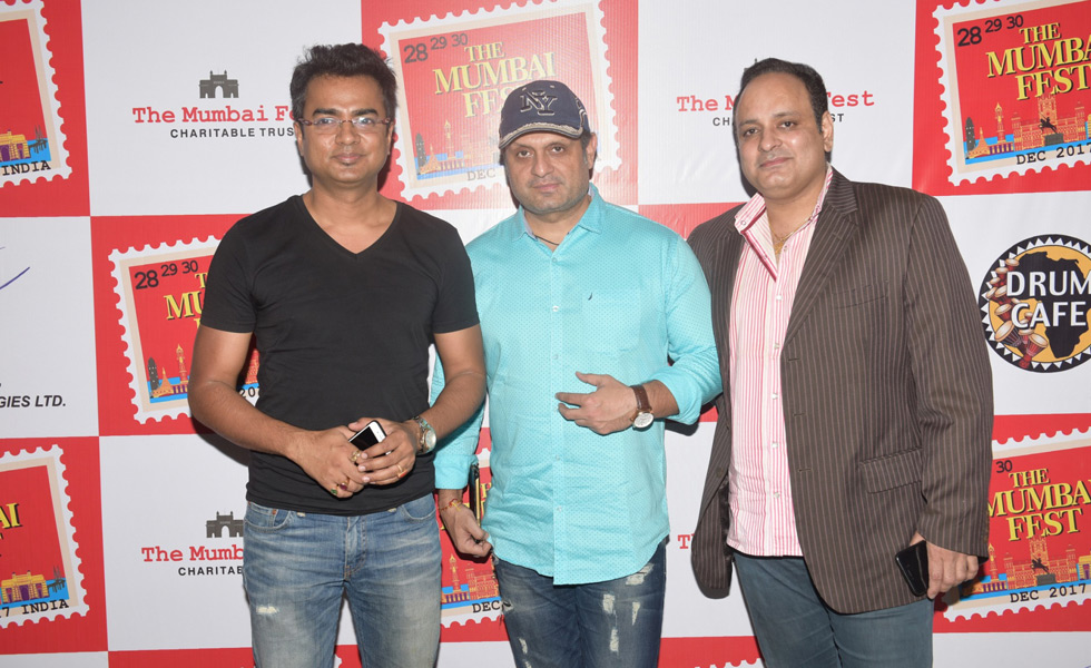 Debojit Saha with DJ Sheizwood and Prashant Virendra Sharma