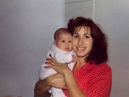 Amy in her early days with Mom- Janis