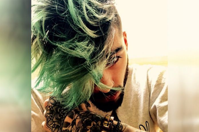 Zayn Malik changes hair colour to green 